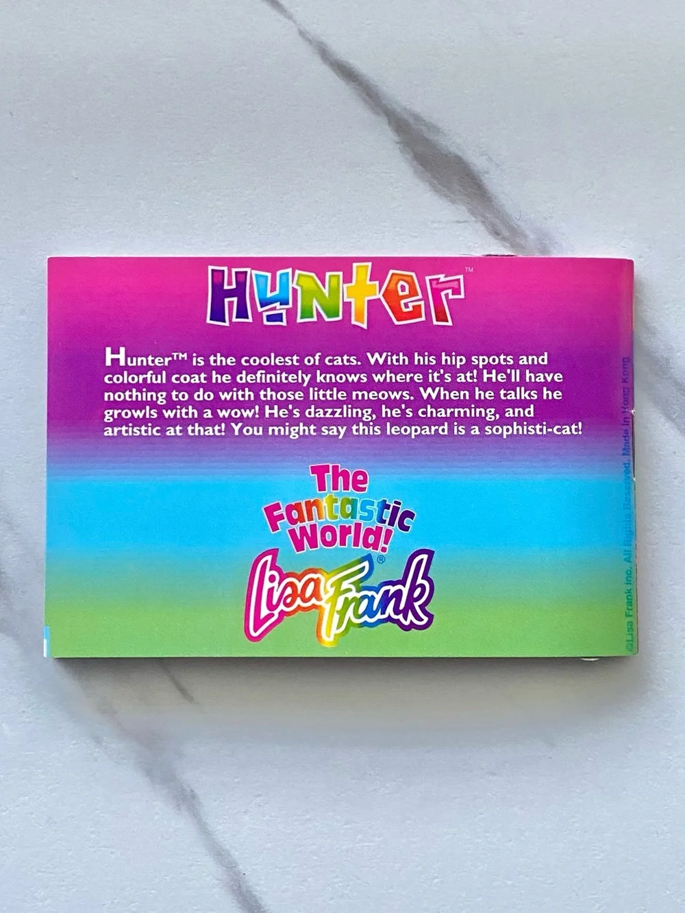 VTG Lisa Frank Hunter leopard small used sticker collection booklet